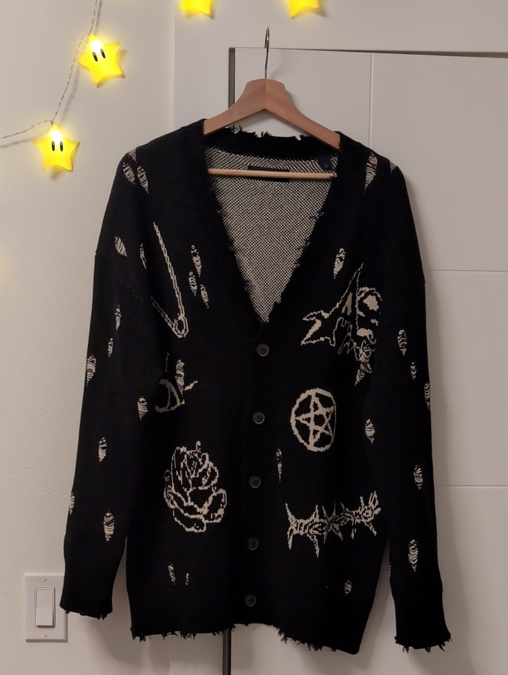 Allsaints Koto Gothic Jacquard Cardigan - Picture 2 of 6
